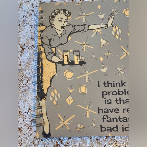 NWT Journal Notebook BAD IDEAS 9”x 7” Primitives by Kathy Great Gift!! - Picture 3 of 7